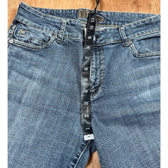 VTG Womens Jeans Sz 10 Kut from the Kloth Boyfriend Straight Leg Y2K Distressed - Picture 10 of 16